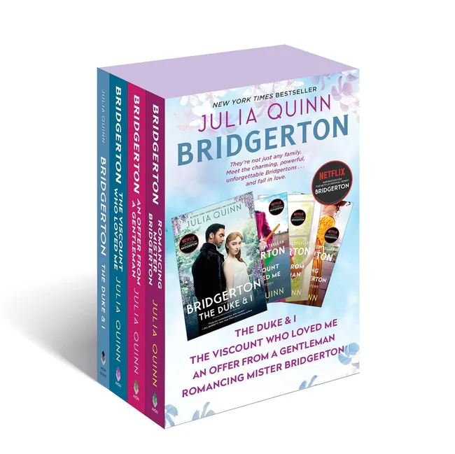historical romance book Bridgerton books 1-4 box set