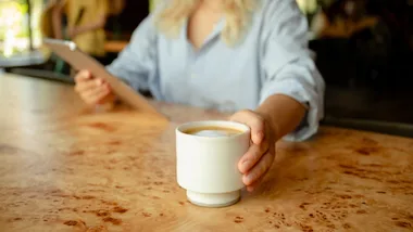 Woman coffee