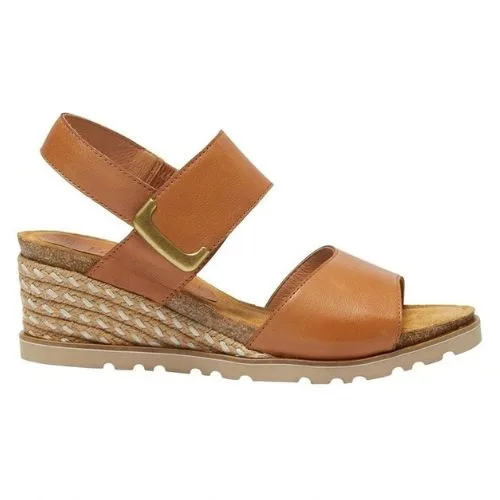 Easy Steps Terrace Sandals in Tan Leather - most comfortable heels Australia