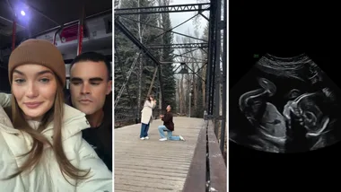 Brook shares an intimate look her proposal and pregnancy journey