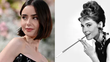 Lily Collins brings Audrey Hepburn to life in the making-of Breakfast at Tiffany’s 
