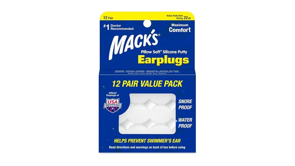 Mack's Pillow Soft Silicone Earplugs - 12 Pair
