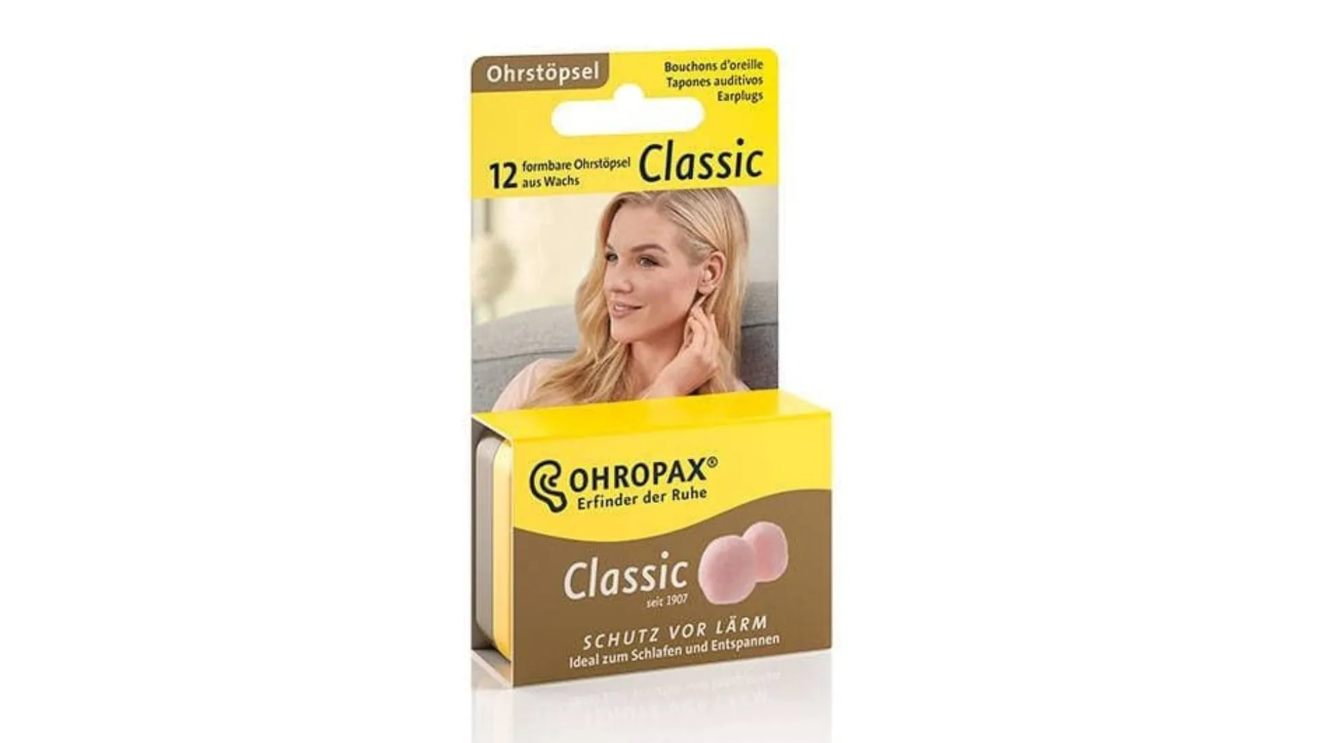 Ohropax Wax Ear Plugs, 12 Plug - Best earplugs for sleep