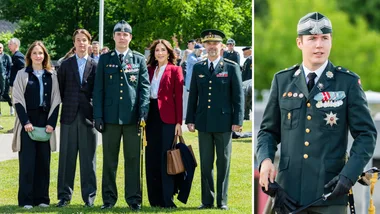 Queen Mary is the proud mum as Crown Prince Christian appointed Second Lieutenant