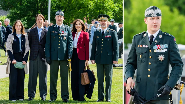 Queen Mary is the proud mum as Crown Prince Christian appointed Second Lieutenant