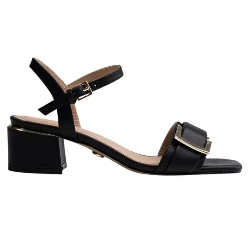 Wittner Izaro Leather Block Heels in black