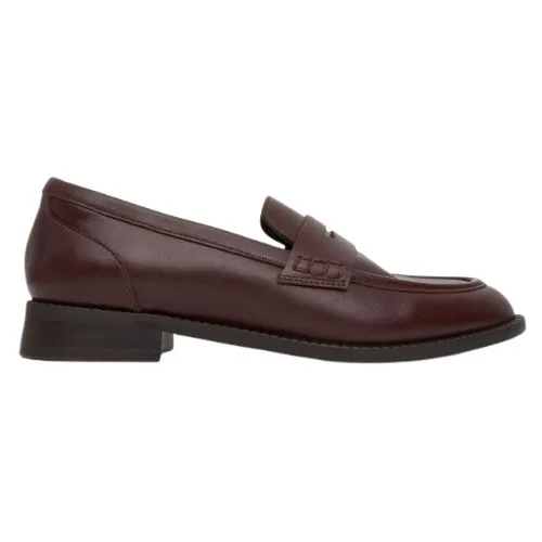 Airflex Cassie Leather Penny Loafers in plum colour - best loafers for women 2026