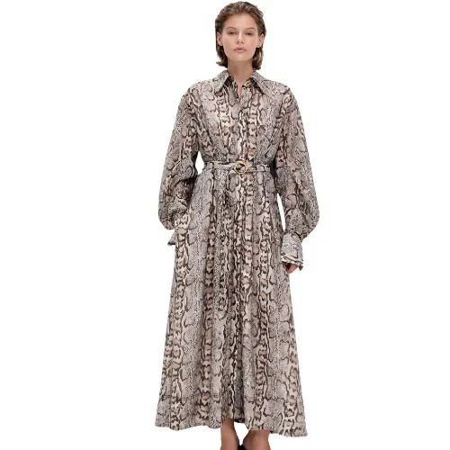 Aje Murphie Midi Dress in Savana