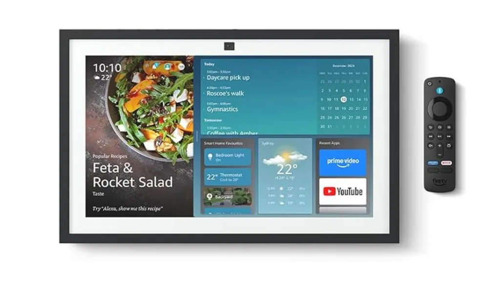 Amazon Echo Show 15 HD 15.6" smart kitchen TV for home organisation with Alexa