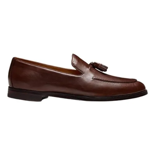 Aquila Elias Tassel Loafers in brandy colour