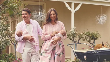 Sarah Todd and Declan Cleary share snaps of their baby twin girls