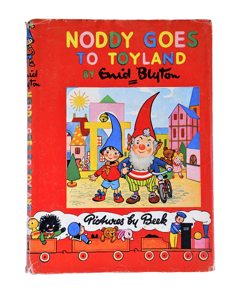 Front cover of Enid Blyton book Noddy Goes to Toyland.