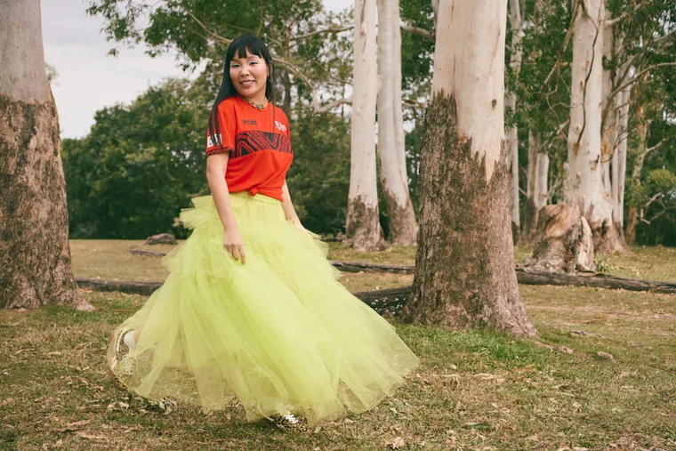 Dami Im attempting a world record at Matildas game