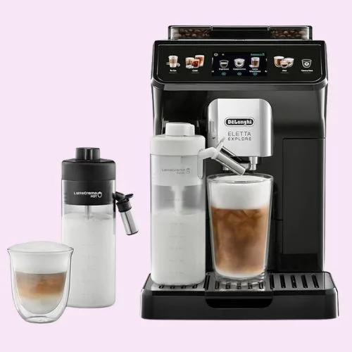 De'Longhi Eletta Explore Perfetto Automatic Coffee Machine with Cold and Hot Automatic Milk Frothing - Amazon Prime Day deals Australia