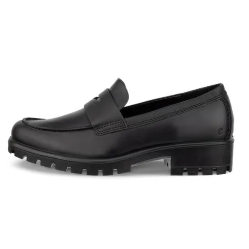 ECCO Modtray women's leather loafer in black