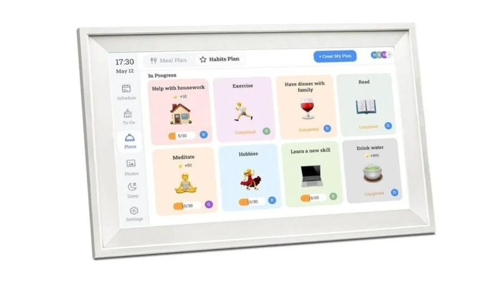 Kitchee Smart Family Planner - 39.5cm Touchscreen Display White