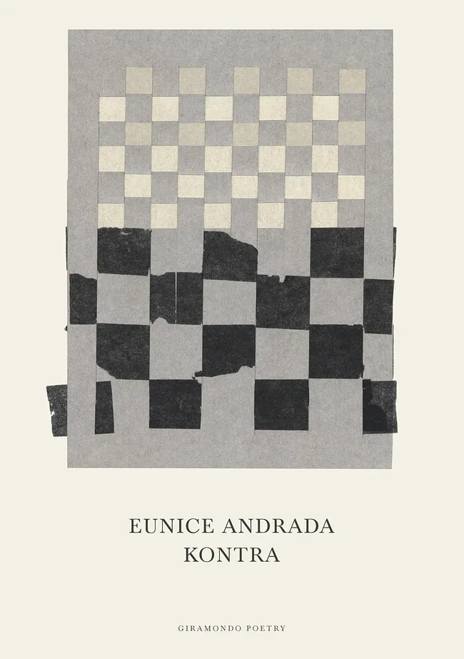 stella prize nominee book cover with a black, white and grey checkered pattern