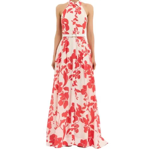 Rebecca Vallance Artemisa Maxi Dress - red and white print - wedding guest dresses