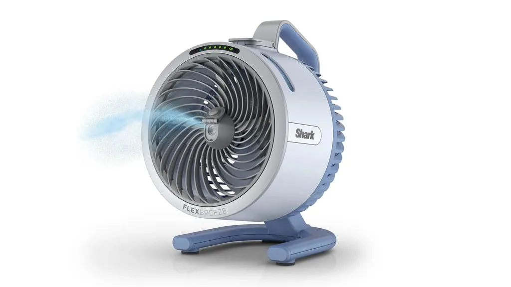 Shark FlexBreeze HydroGo Misting Portable Fan - glacier colour - best personal cooling fans Australia article