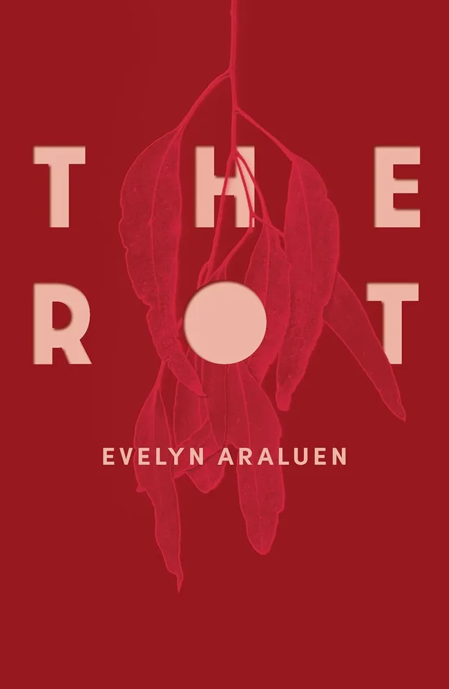 stella prize nominee book cover, red with illustration of leaves