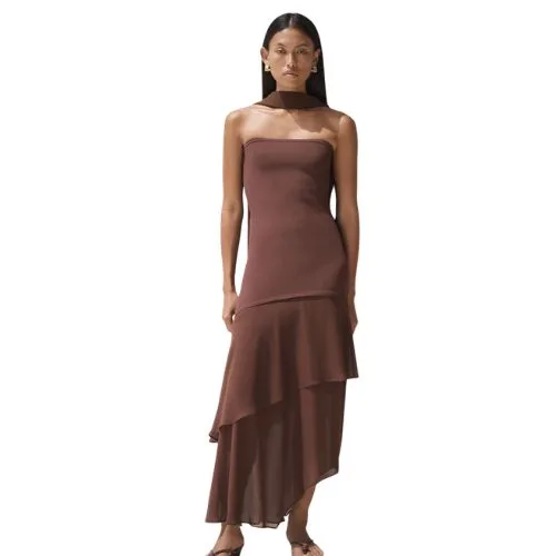 Viktoria & Woods endearing dress in Chestnut - wedding guest dresses