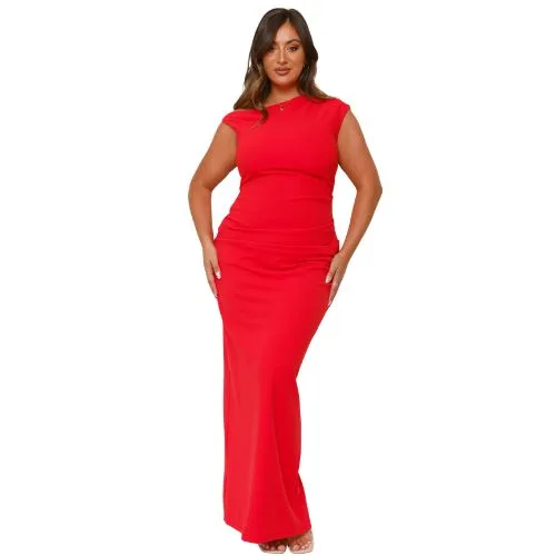 Billy J Lilah Maxi Dress - Red - plus size wedding guest dresses