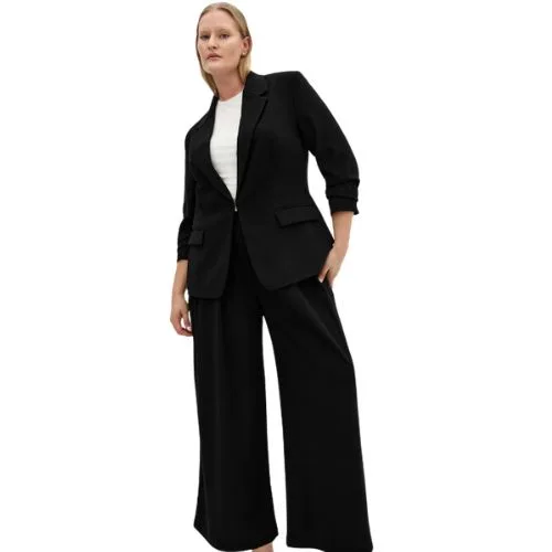 City Chic Abbie Blazer - black - plus size capsule wardrobe