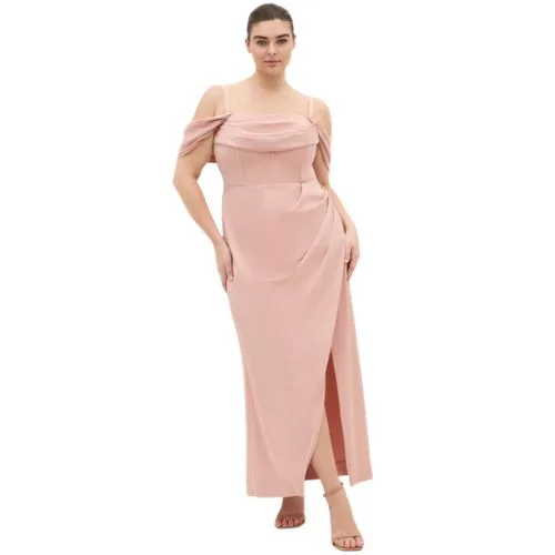Forbidden Love Maxi Dress - ballet pink - plus size wedding guest dresses