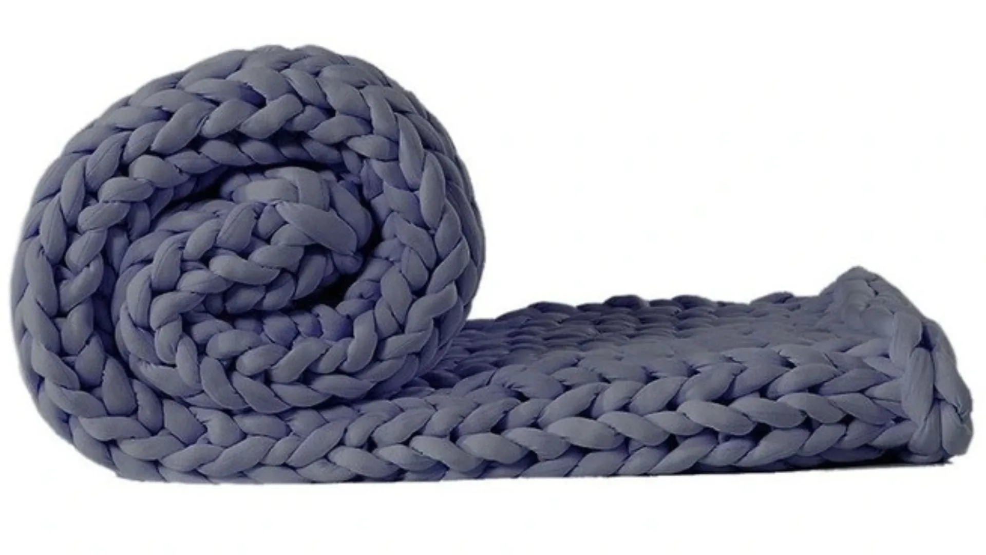 DreamZ Chunky Bulky Knitted Blanket 6.5kg in Dark Grey