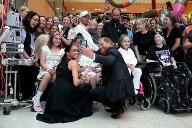 Prince Harry and Meghan have touched down in Melbourne