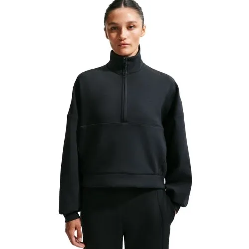 Nike 24.7 ImpossiblySoft Women's Dri-FIT Oversized 1/2-Zip Top - black - best activewear brands Australia