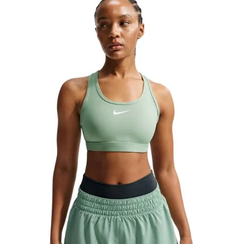 Nike Swoosh Medium-Support Women's Padded Sports bra - light green