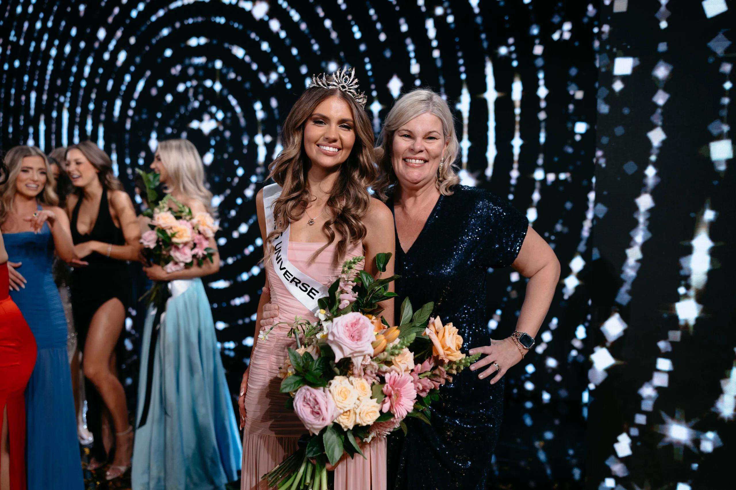 Penny was by Lexie's side when she won Miss Universe Australia. Photo supplied.