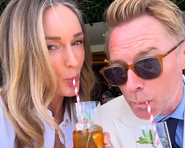 Ronan Keating and wife Storm Keating get cosy at Wimbledon