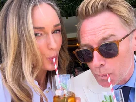 Ronan Keating and wife Storm Keating get cosy at Wimbledon