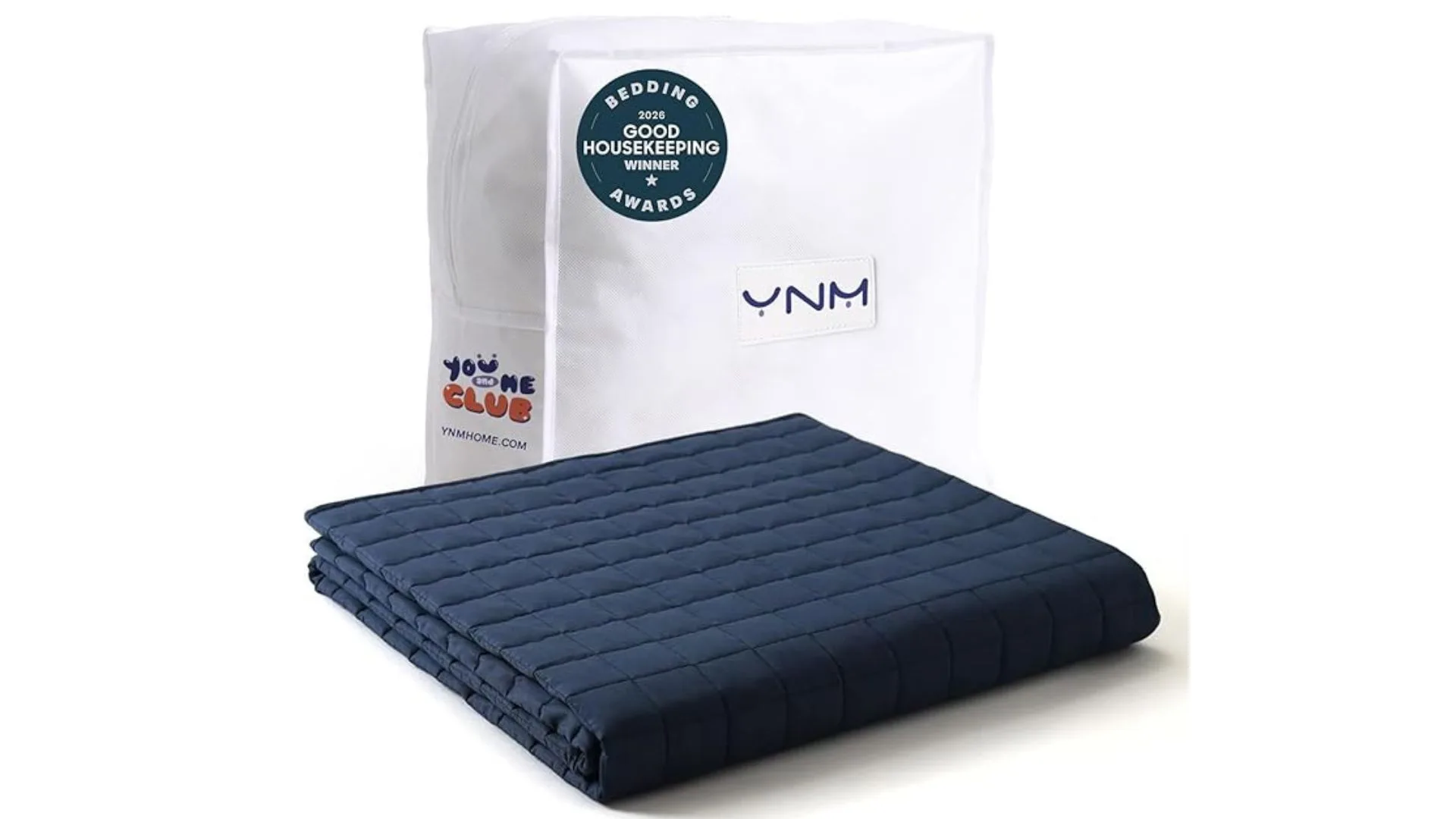 YnM Exclusive Cotton Blanket - navy blue