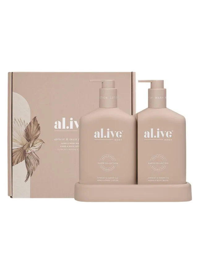 Al.ive Body Apricot & Sweet Fig Body Wash & Lotion Duo