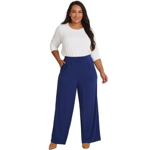 Belle Bird Belle Wide Leg Pant - Frenchnavy