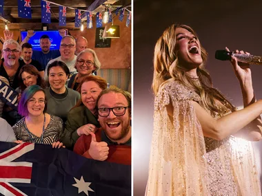 On the ground with Delta Goodrem: Meet the Aussie fans cheering her on
