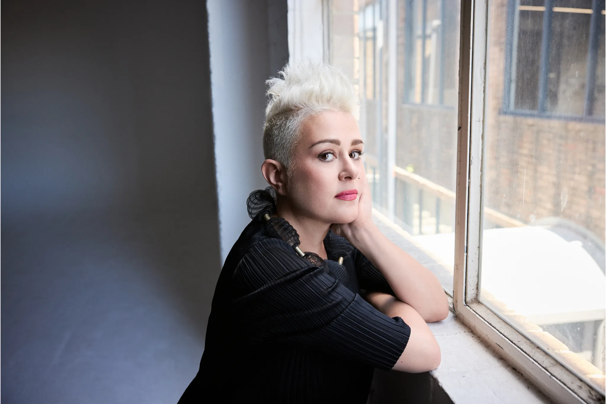 Katie Noonan in studio portrait shot.