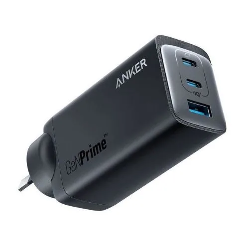 Anker GaNPrime 120W 3-Port Wall Charger - travel packing hacks