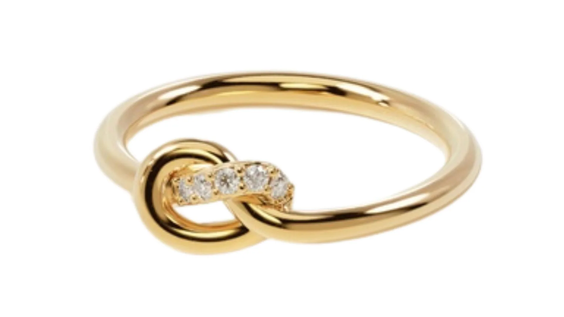 By Charlotte Love Knot Diamond Ring - milestone jewellery gifts