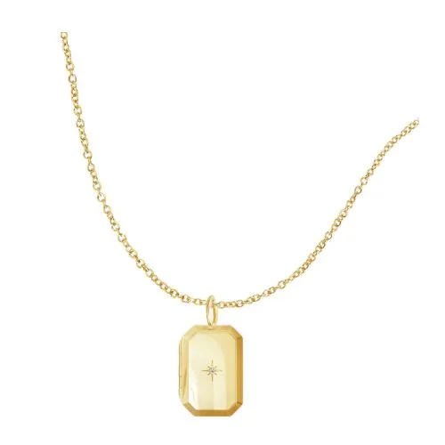 Francesca Jewellery Bevel Photo Locket Necklace - milestone jewellery gifts