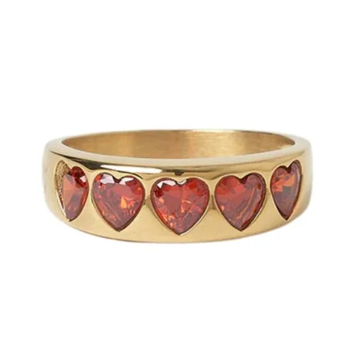 Arms of Eve J'adore Gold Ring - Red
