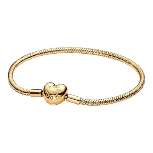 Pandora Moments Heart Clasp Snake Chain Bracelet