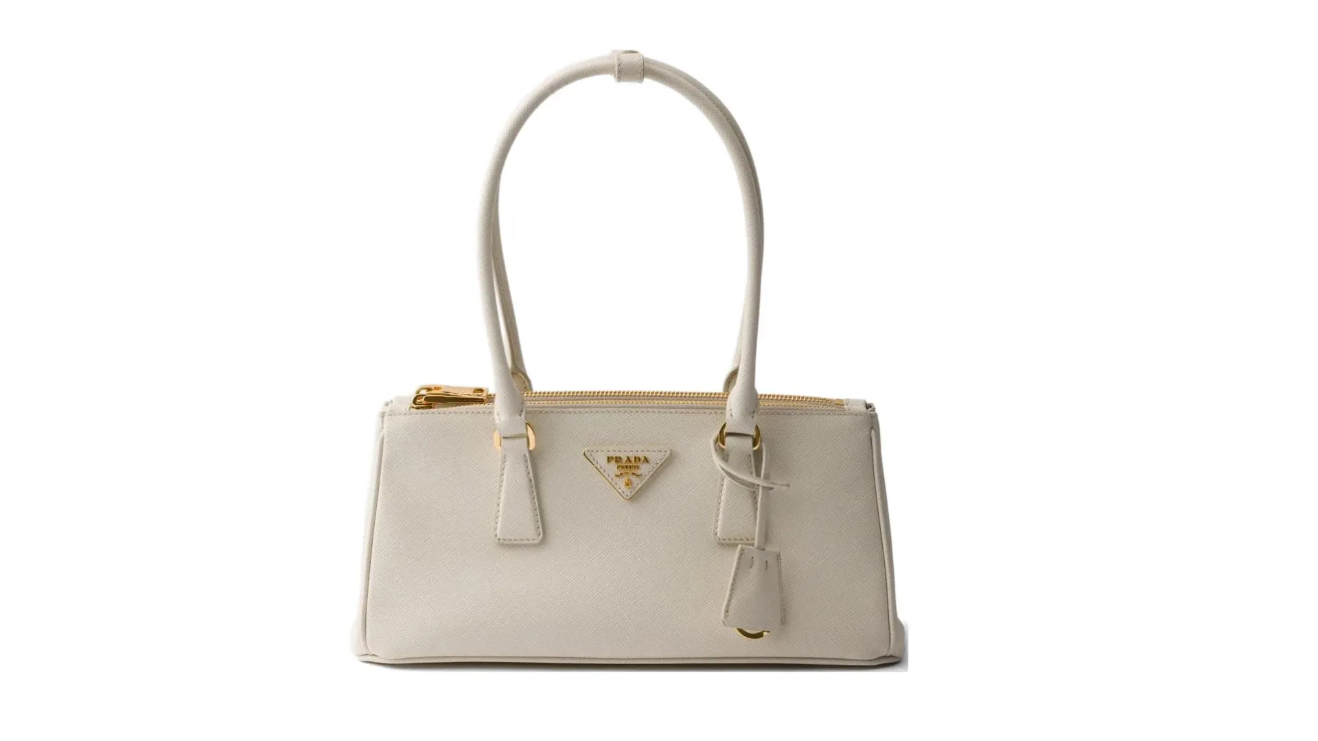 Prada Galleria medium Saffiano leather bag - cream - most durable designer bags article