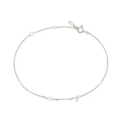 Saint Valentine Pearl Letter Bracelet - milestone jewellery gifts