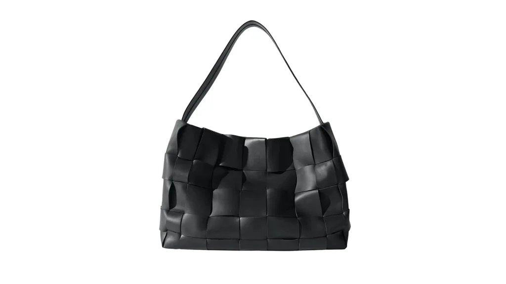 St. Agni Woven Large Tote - Black - luxury handbags under $1000