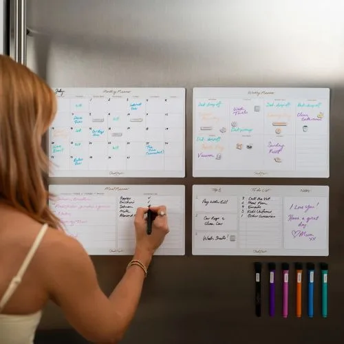 Steph Pase Meal Planner Magnet - Soft Grey - for easy weeknight dinners