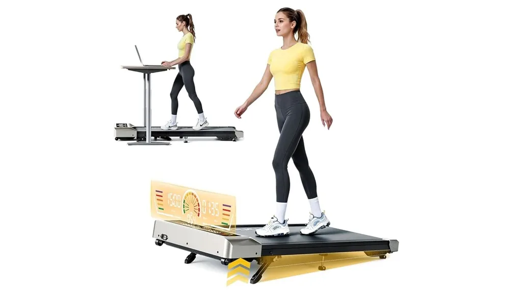 TOPUTURE Walking Pad Treadmill with Incline 10%